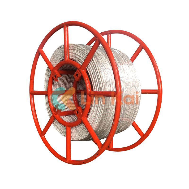 Corda Dyneema para puxar condutores ou OPGW em linha de transmissão quente